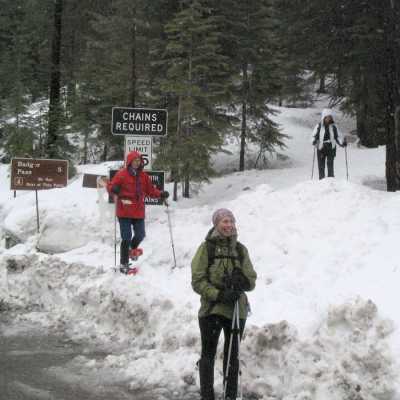 The intrepid Snowshoers reach Chinquapin